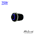 TESI Switch POCO 12MM LED Ring Guitar Kill Switch - Black/Blue