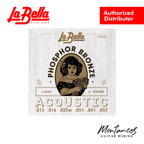 La Bella 7GPS | Phosphor Bronze Roundwound | 12-52 Light | Acoustic Guitar String Set