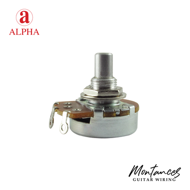 Alpha Potentiometer Plain Solid Shaft, 38 Bushing diameter, Short length 14