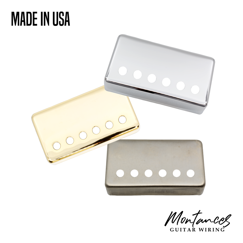 P.A.F. German Nickel Silver Humbucker Pickup Cover 49.2mm (Made in USA)