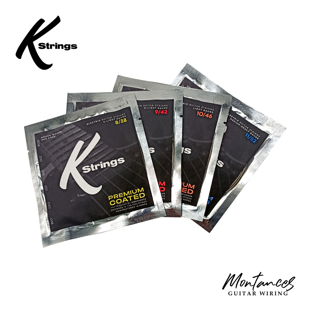 K Strings Premium Coated | Nickel Wound | 8-38, 9-42, 10-46, 11-52 | Electric Guitar Strings