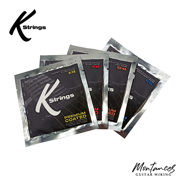 K Strings Premium Coated | Nickel Wound | 8-38, 9-42, 10-46, 11-52 | Electric Guitar Strings