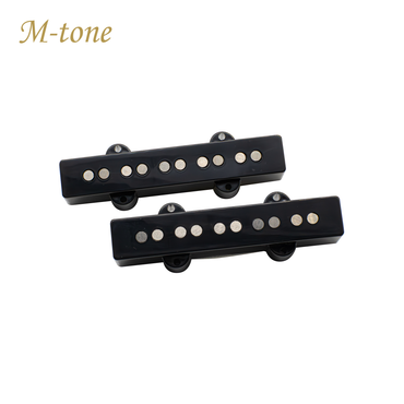 M-Tone Jazz Bass Pickups 5-String | Alnico 5 | Neck & Bridge | Clear Lows & Articulate Growl