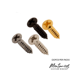 Screws for Pickguard and Control Plate Phillips Head (20pcs) – Multiple Colors | For Electric Guitar & Bass