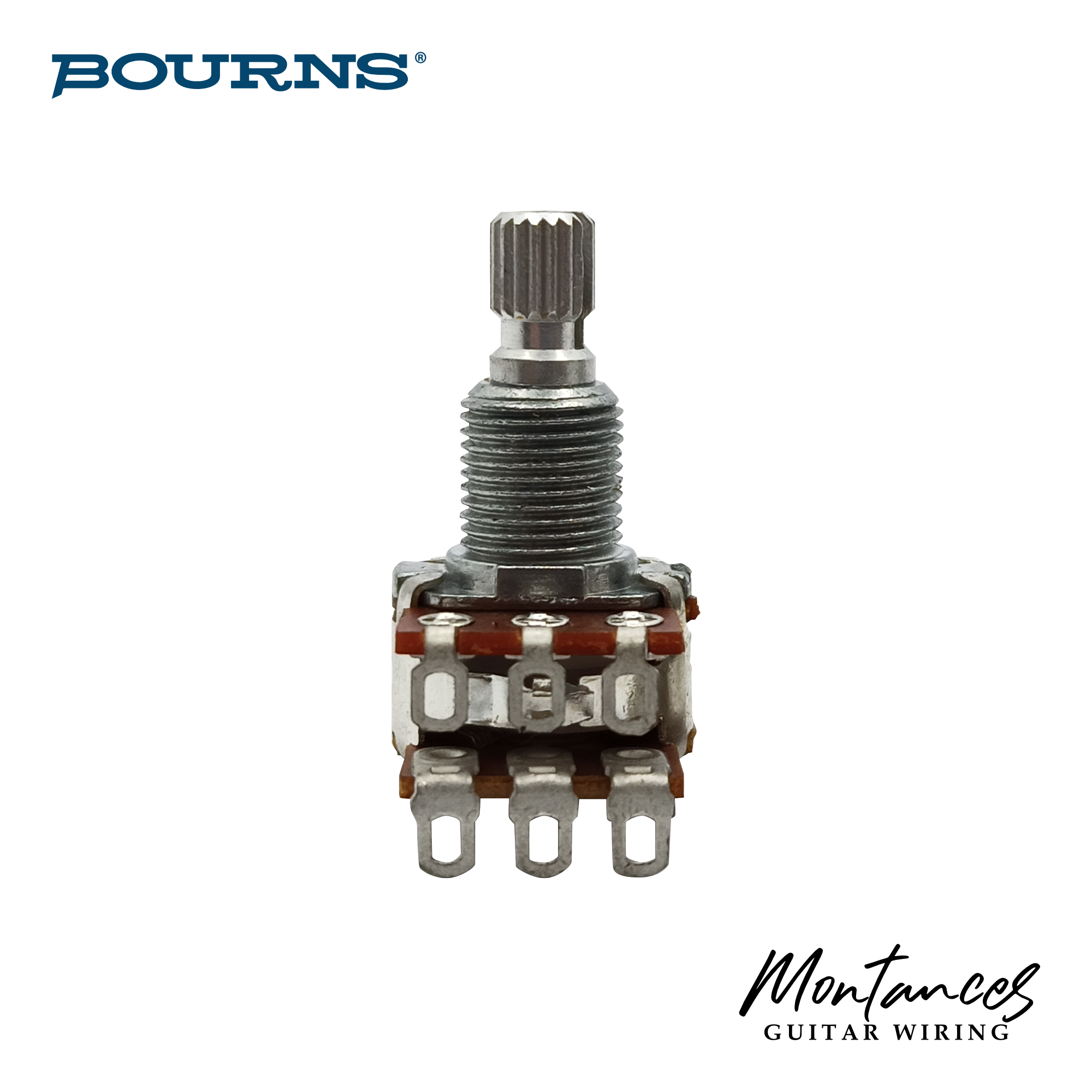 Bourns® ⅜” Standard Length Blend Balance Control Dual Gang Potentiometer (SPLIT SHAFT)