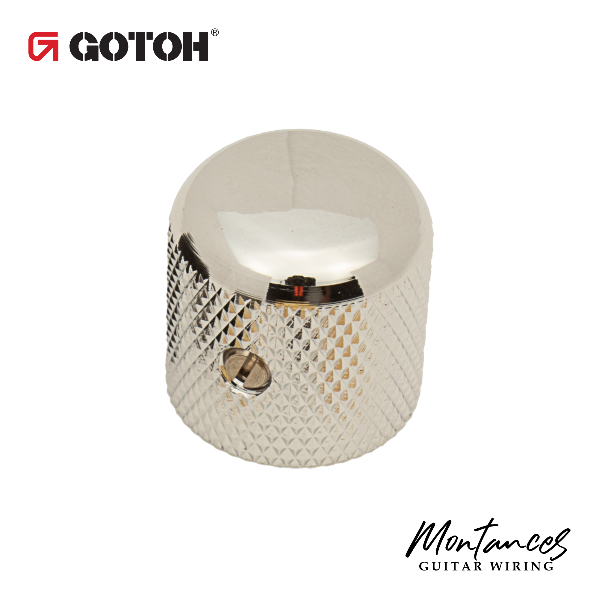 Gotoh® Metal Knobs for 6.35mm (1/4") Solid Shaft Pots