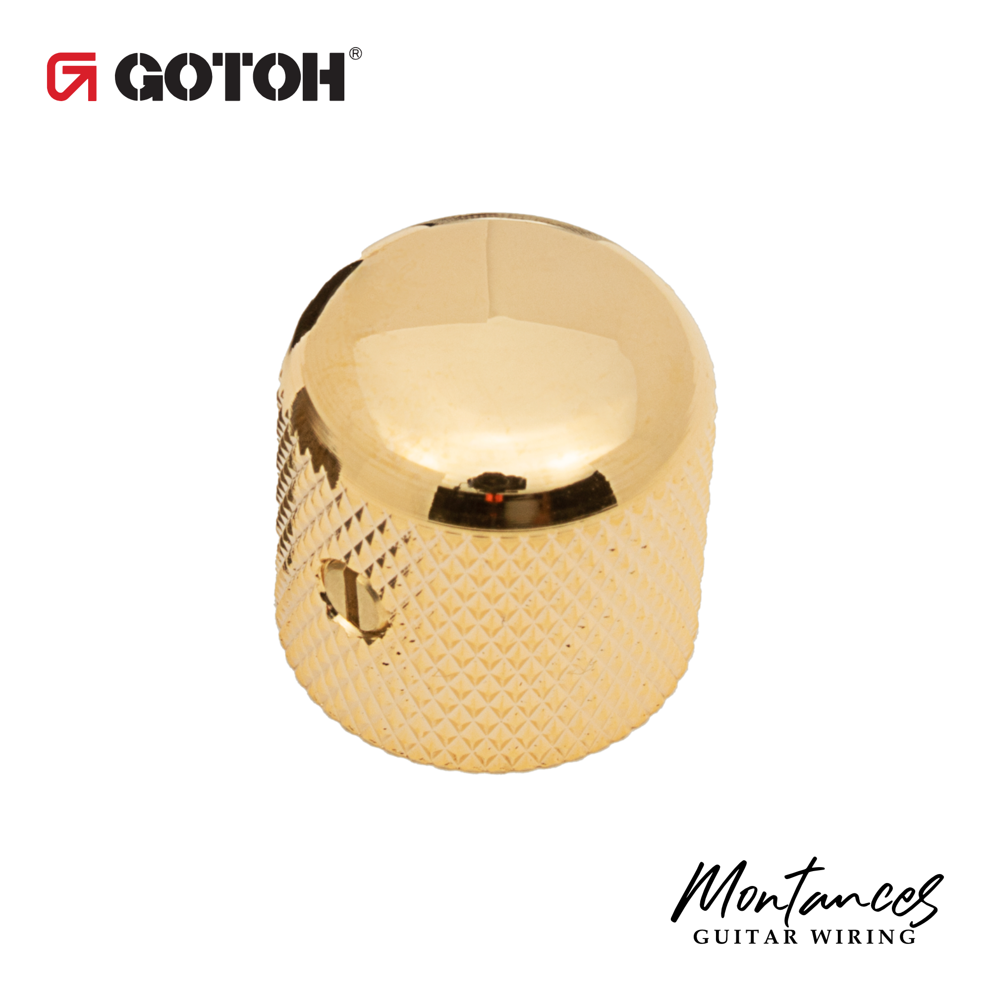 Gotoh® Metal Knobs for 6.35mm (1/4") Solid Shaft Pots