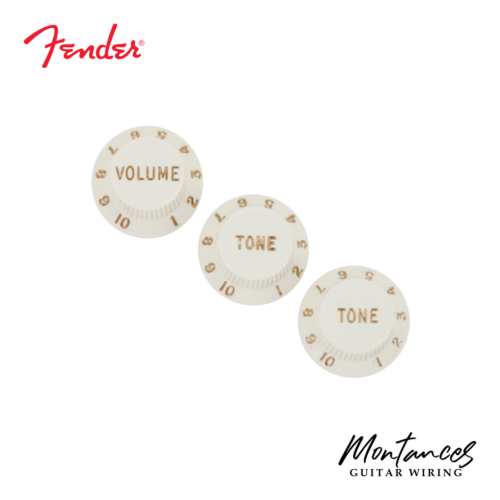 Fender® Stratocaster Knobs Push-on type, 1 volume 2 tone (Made In USA)