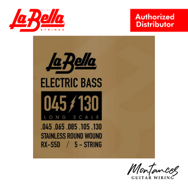 La Bella RX-S5D Rx Stainless , 45-65-85-105-130 - Bass Guitar Strings