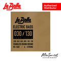 La Bella RX-S6D | 6-String Bass String Set | 30-130 Long Scale | Stainless Roundwound Balanced