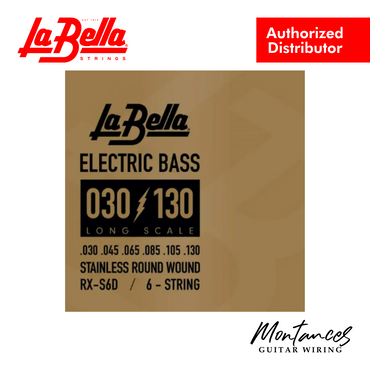 La Bella RX-S6D Rx Stainless , 30-45-65-85-105-130 - Bass Guitar Strings