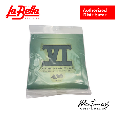 La Bella 767-6F Bass VI Stainless Flats – 26-95 Bass Guitar Strings