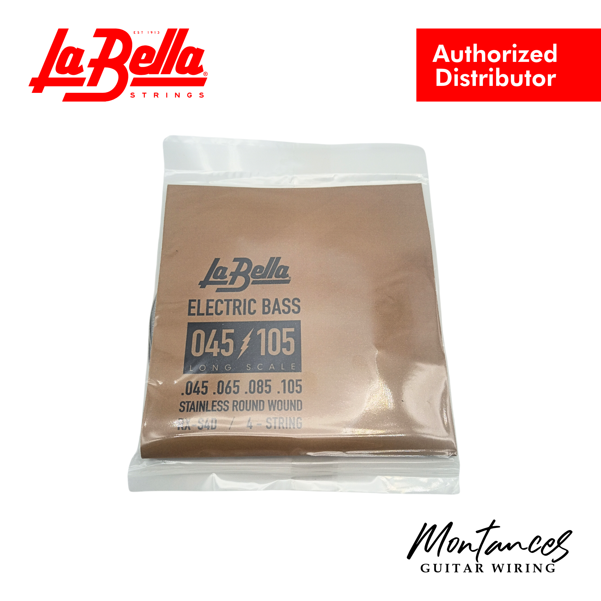 La Bella RX-S4D Rx Stainless , 45-65-85-105 - Bass Guitar String