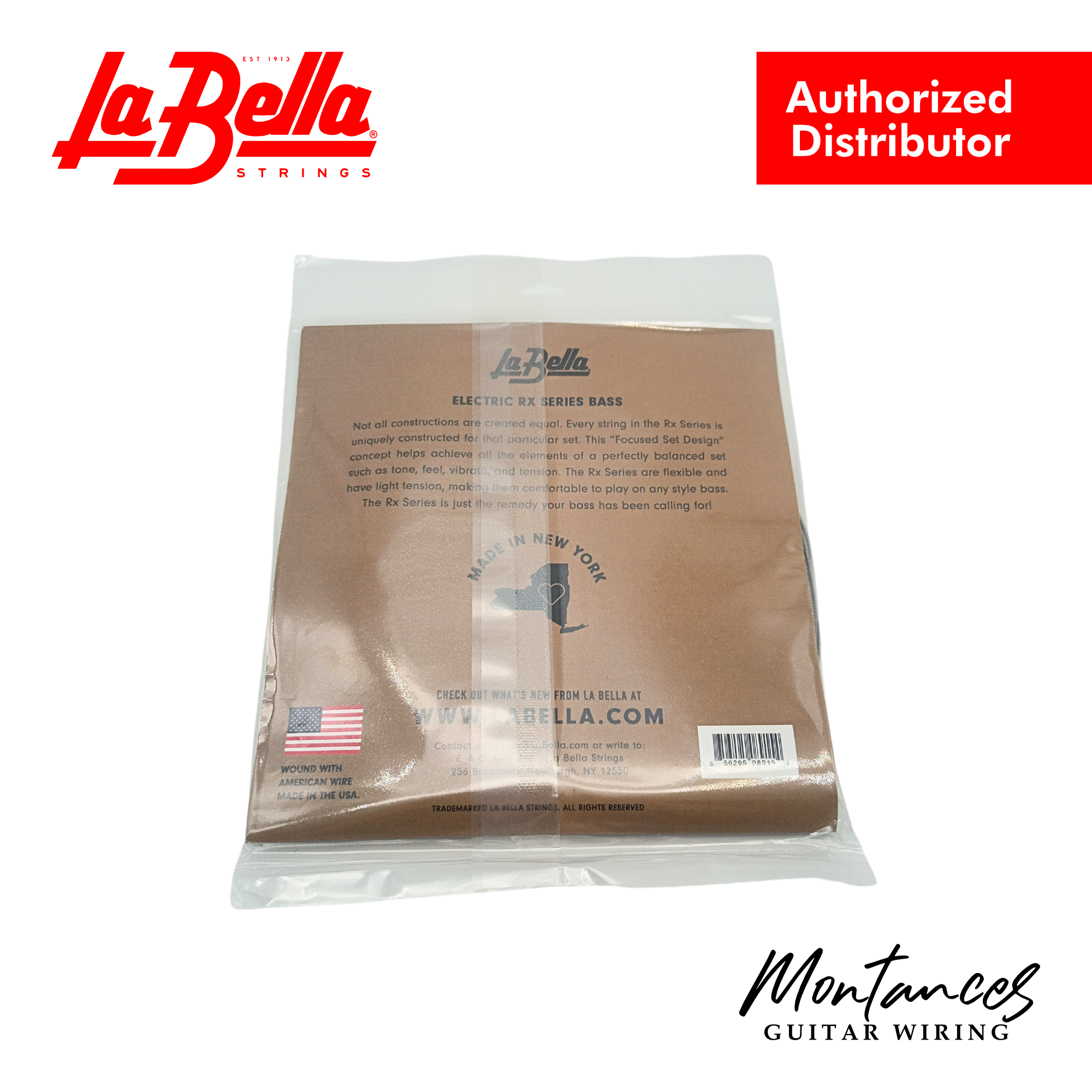 La Bella RX-S4D Rx Stainless , 45-65-85-105 - Bass Guitar String