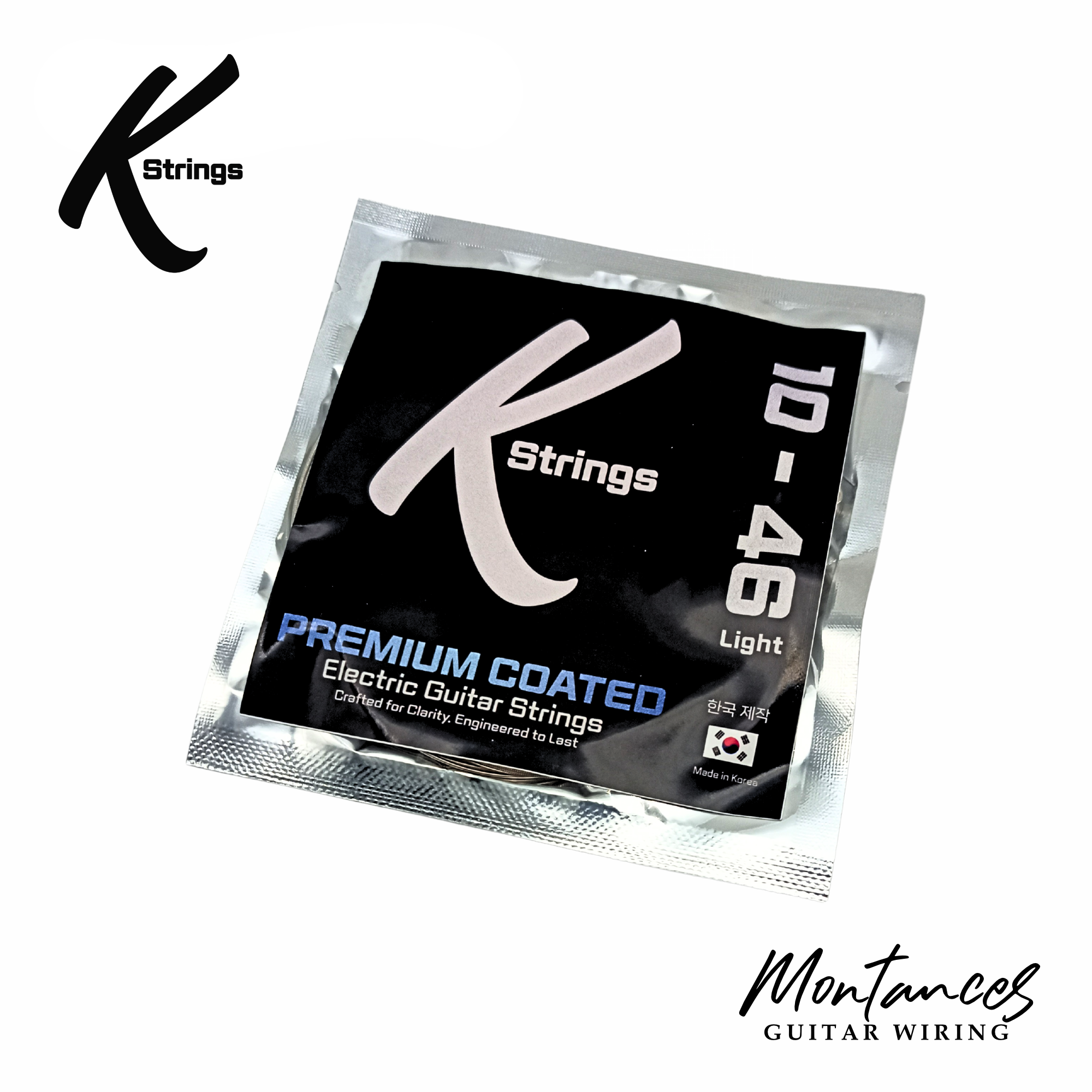K-Strings Coated Series - Electric Guitar Strings | Long-Lasting Tone, Smooth Feel, Affordable Quality | Made in Korea