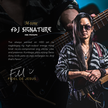 M-Tone Fidel De Jesus (FDJ) Signature HSS Pickups | High Output Alnico 2