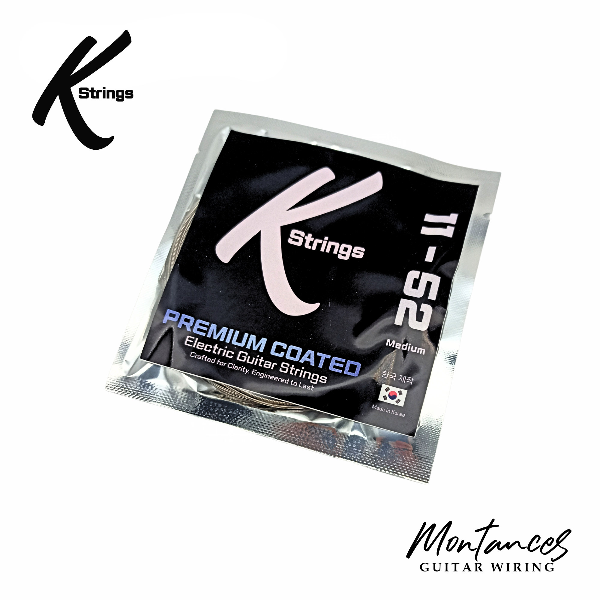 K-Strings Coated Series - Electric Guitar Strings | Long-Lasting Tone, Smooth Feel, Affordable Quality | Made in Korea