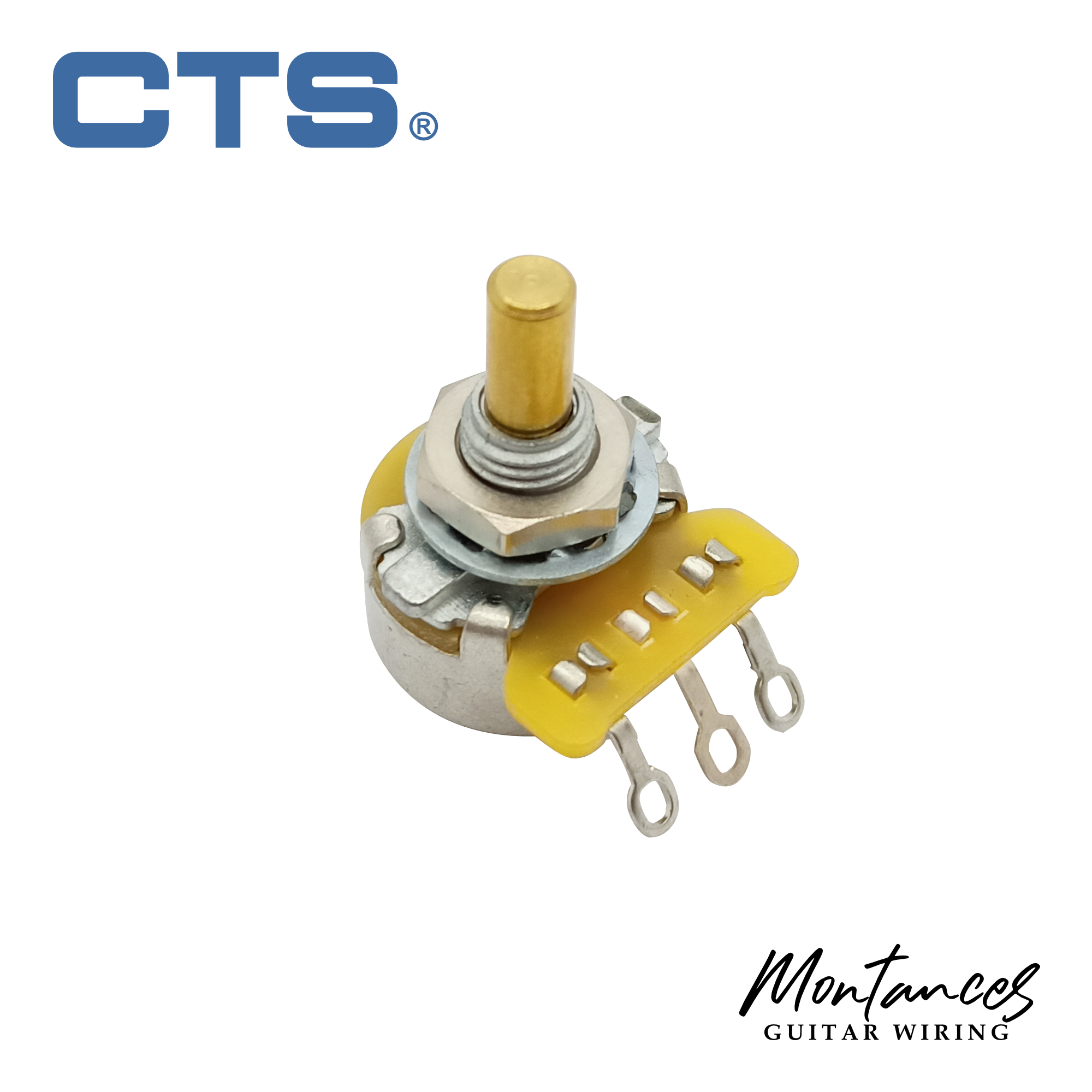 CTS® Premium US ¼” Short Length Mini-Size Potentiometer (Offset guitars)