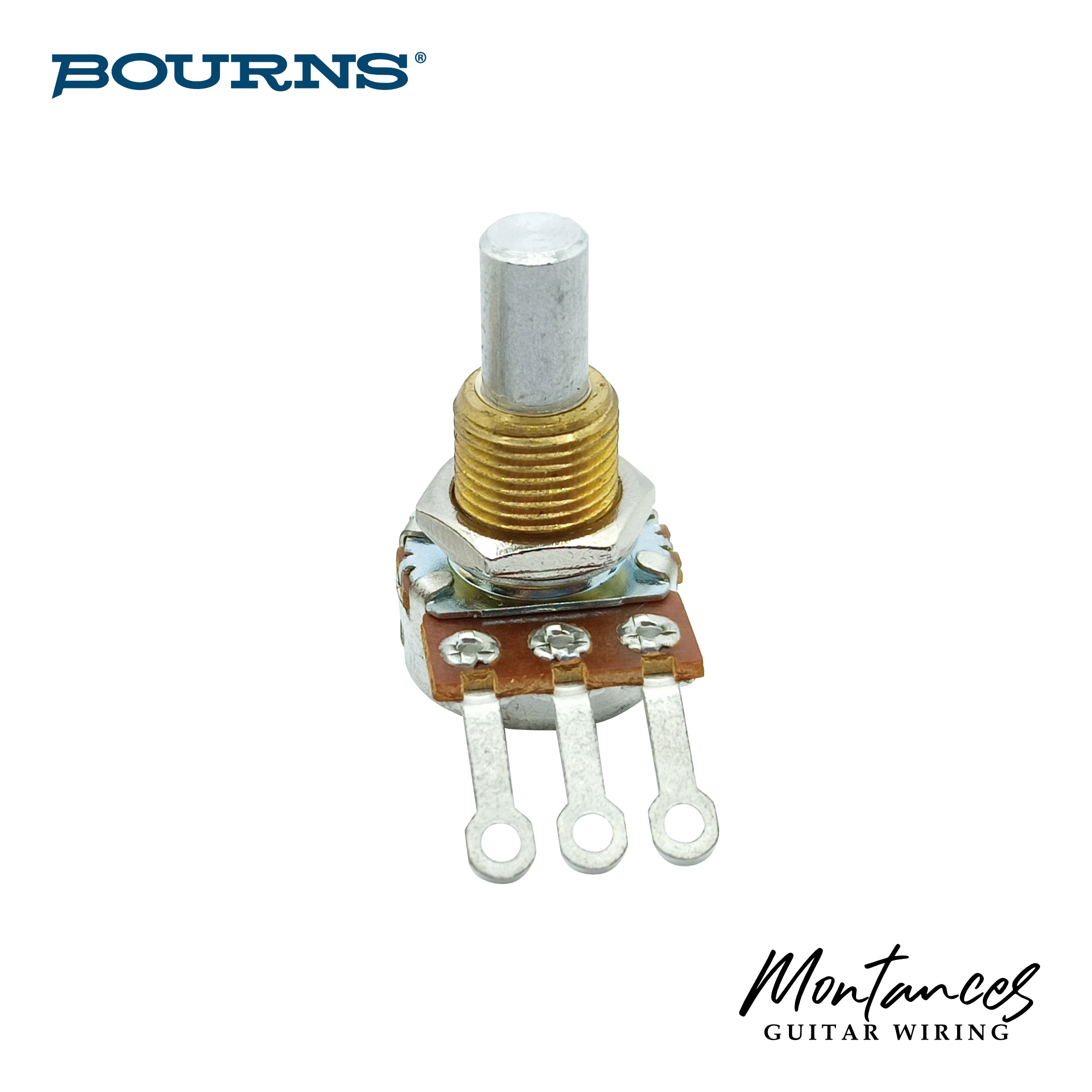 Bourns® US ⅜” Standard Length Mini-Size Potentiometer (Solid Shaft)