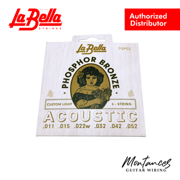 La Bella 7GPCL Phosphor Bronze - Custom Light - Acoustic Guitar Strings