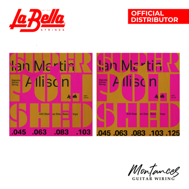 La Bella Ian Martin Allison Super Polished | 45-103/125 | 4 & 5-String Long Scale Bass Strings