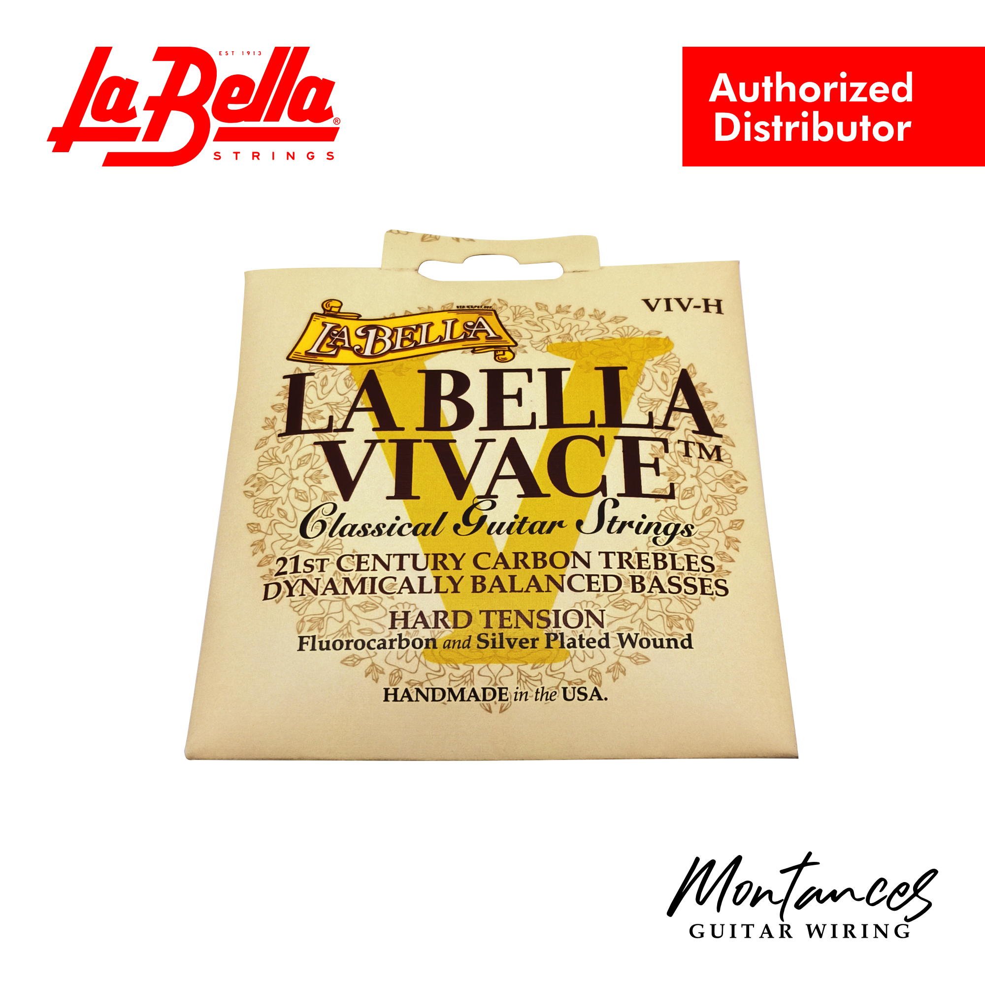 VIV-H La Bella Vivace Fluorocarbon Hard Tension - Classical Guitar Strings