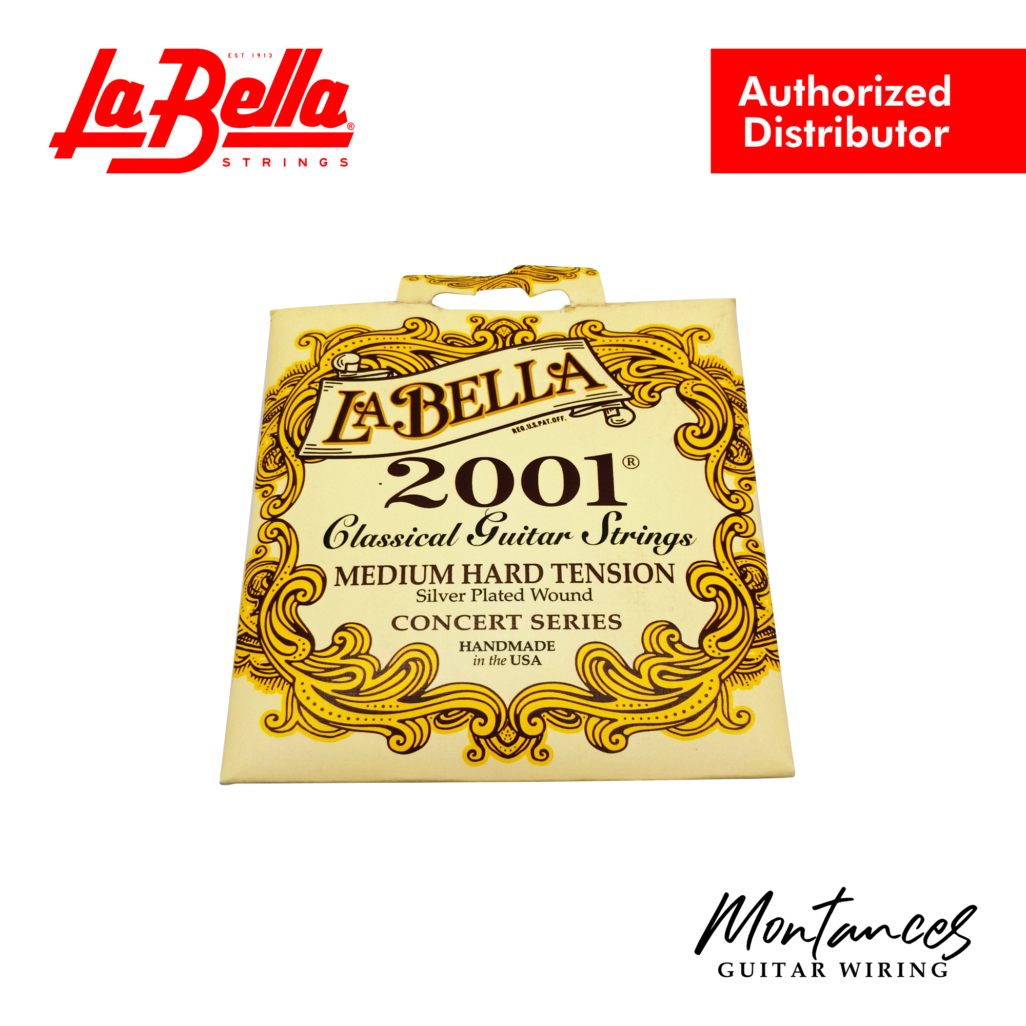 La Bella 2001 Classical - Medium Hard Tension - Classical Guitar Strings