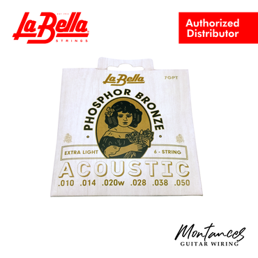 La Bella 7GPT Phosphor Bronze - Extra Light - Acoustic Guitar Strings