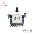 Alpha 3-Way / 5-Way Pickup Selector Switch – Improved Korean-Made Blade Style | For Strat, Tele, PRS & More