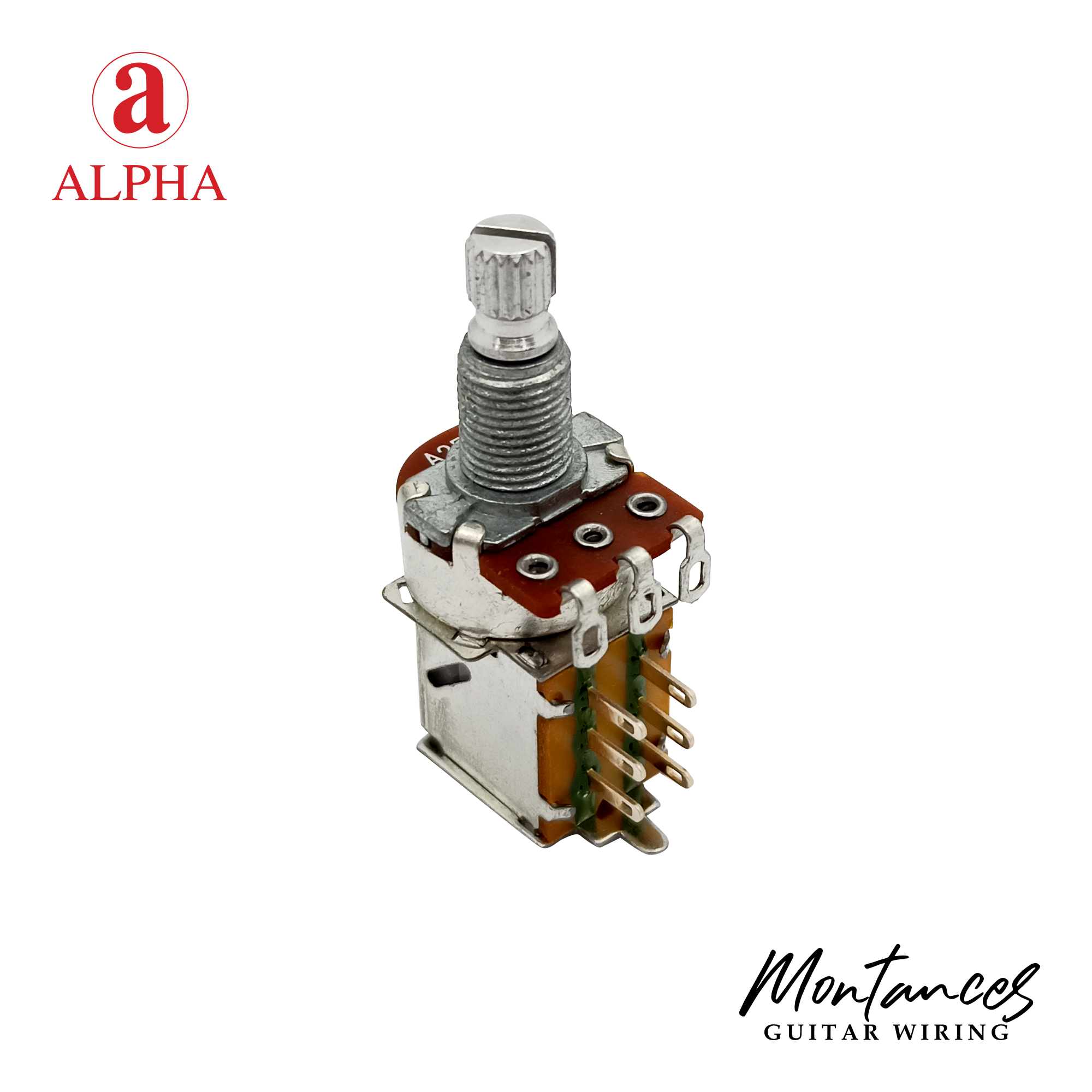 Alpha® Metric ⅜” Standard Length Push-Pull Potentiometer (Split Shaft)