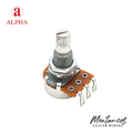 Alpha® Metric ⅜” Standard Length Potentiometer with Center Click (Split Shaft)