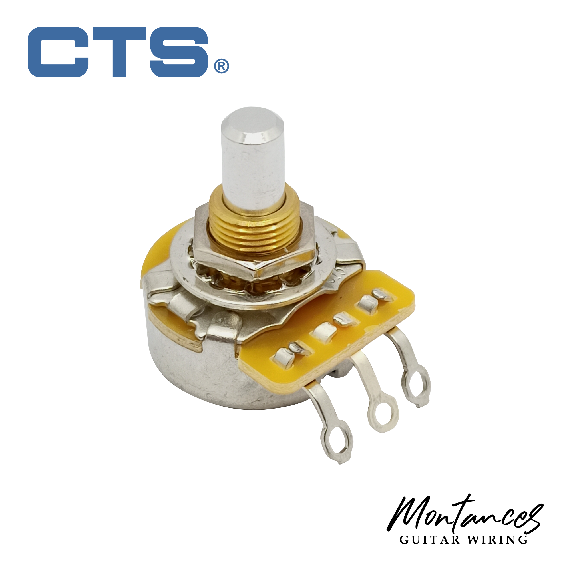 CTS® Premium US ¼” Short Length Full-Size Potentiometer (Solid Shaft)