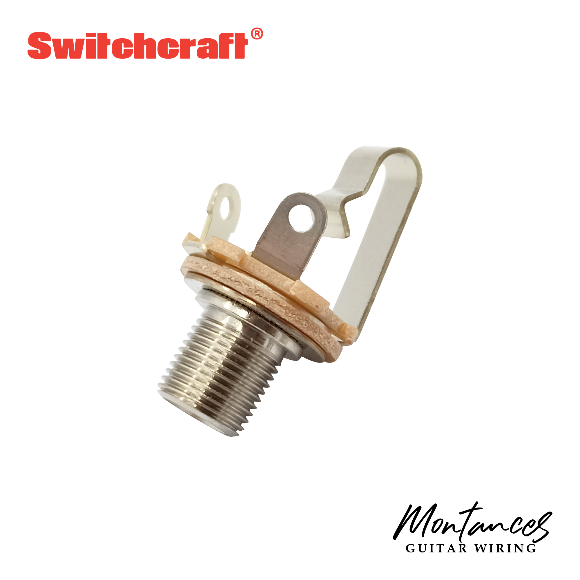 Switchcraft Guitar & Bass Output Jack – Mono or Stereo | Short or Long Thread | USA-Made | 1/4" (6.35mm) | For Strat, Tele, Jazz Bass & More