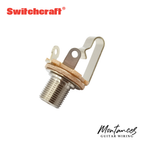 Switchcraft Guitar & Bass Output Jack – Mono or Stereo | Short or Long Thread | USA-Made | 1/4" (6.35mm) | For Strat, Tele, Jazz Bass & More
