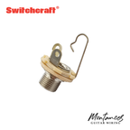 Switchcraft Guitar & Bass Output Jack – Mono or Stereo | Short or Long Thread | USA-Made | 1/4" (6.35mm) | For Strat, Tele, Jazz Bass & More