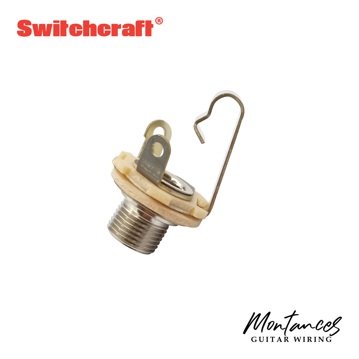 Switchcraft Guitar & Bass Output Jack – Mono or Stereo | Short or Long Thread | USA-Made | 1/4" (6.35mm) | For Strat, Tele, Jazz Bass & More