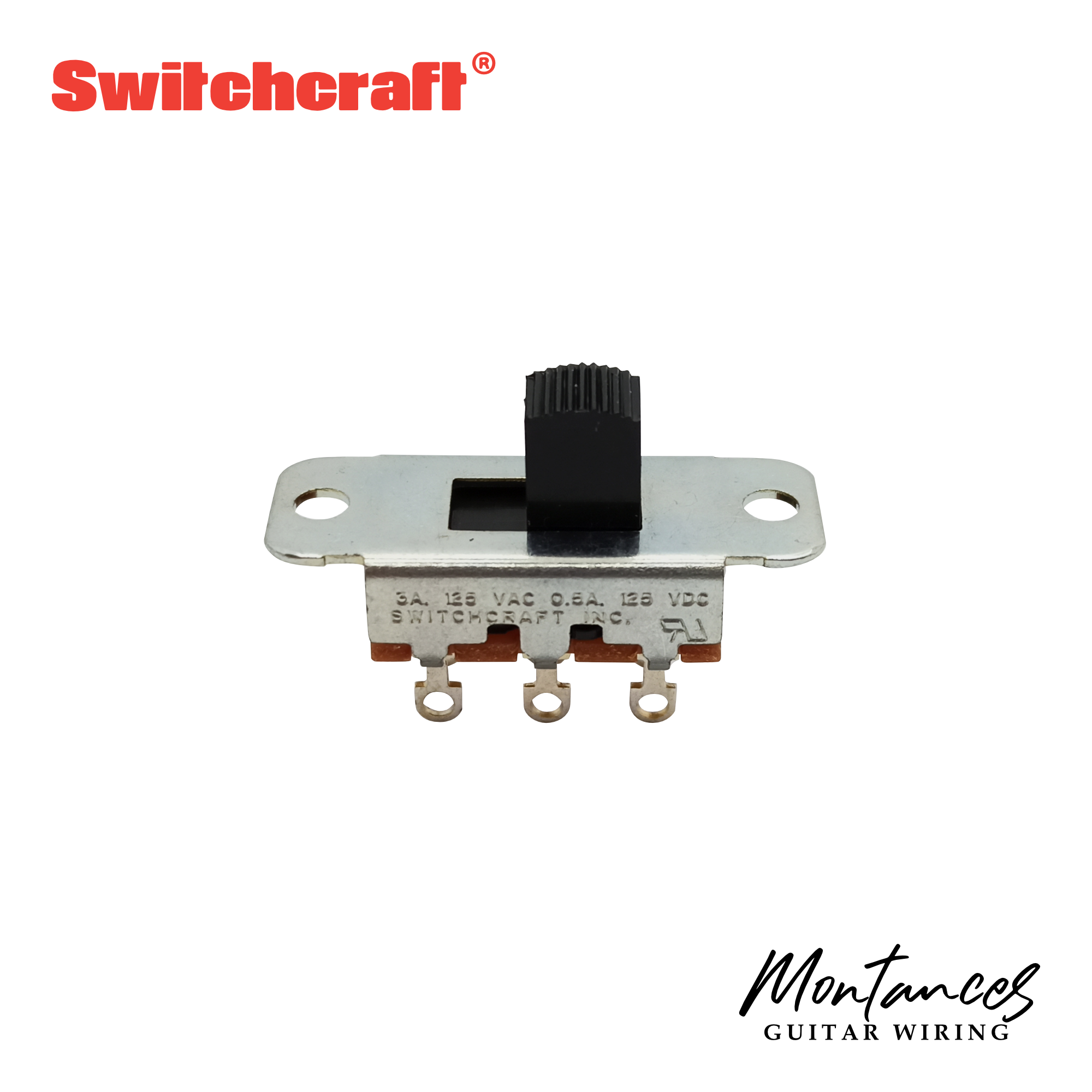 Switchcraft® Slide Switch for Mustang®, Duosonic®, Jazzmaster®, Jaguar® guitars and Brian May Wiring