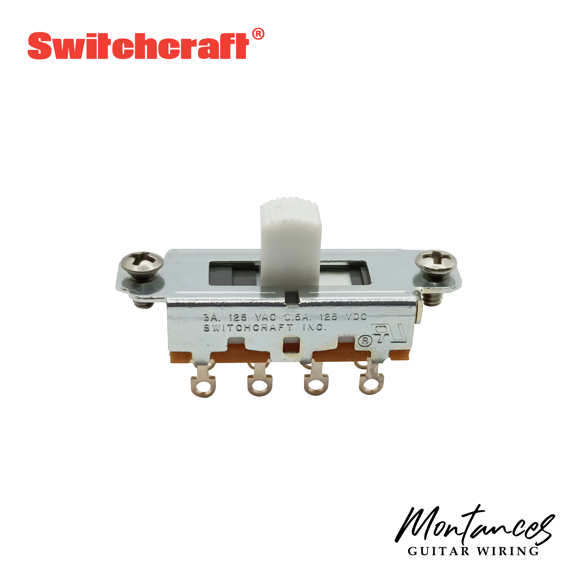 Switchcraft® Slide Switch for Mustang®, Duosonic®, Jazzmaster®, Jaguar® guitars and Brian May Wiring