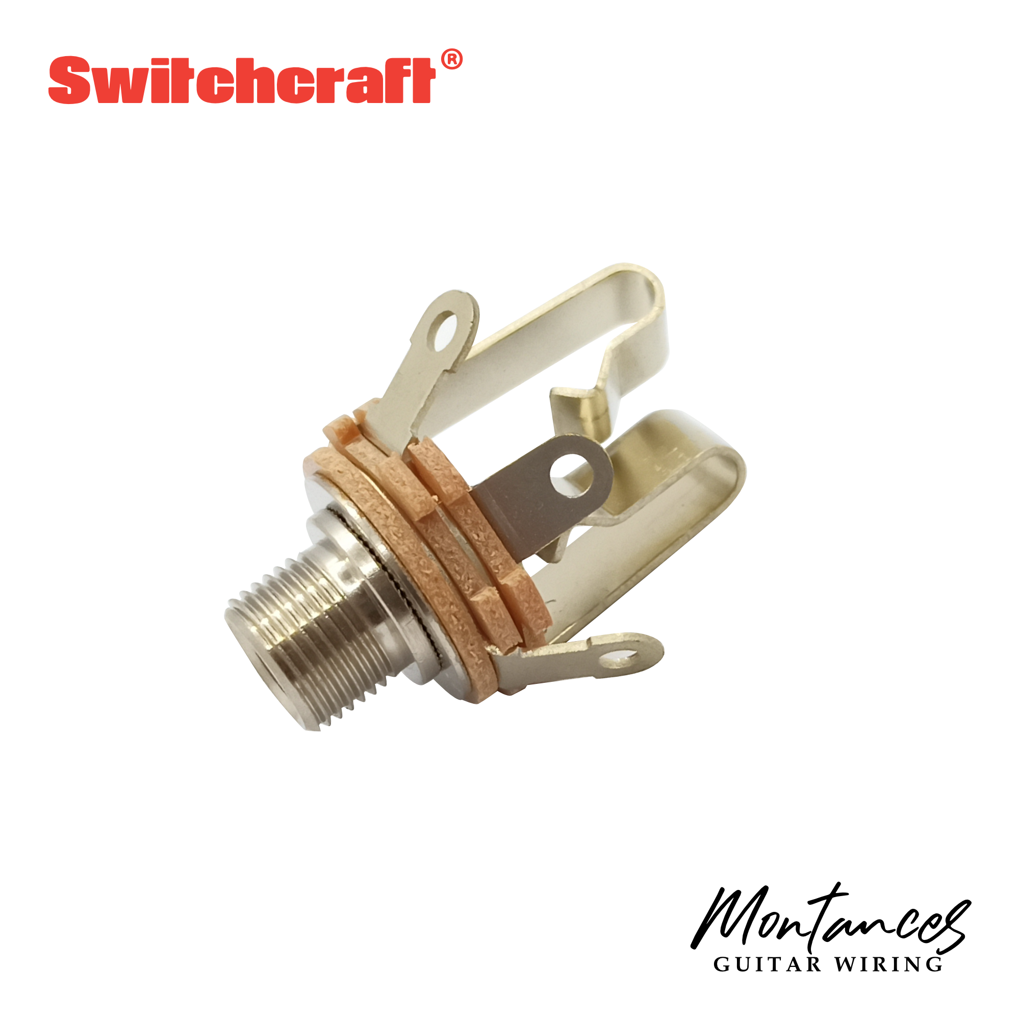 Switchcraft Guitar & Bass Output Jack – Mono or Stereo | Short or Long Thread | USA-Made | 1/4" (6.35mm) | For Strat, Tele, Jazz Bass & More