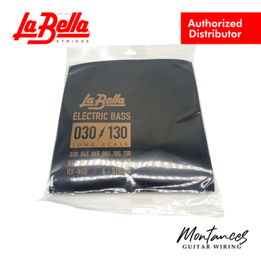 La Bella® RX-N6D Rx Nickel, 30-45-65-85-105-130 - Bass Guitar Strings
