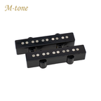 M-Tone Jazz Bass Pickups 5-String | Alnico 5 | Neck & Bridge | Clear Lows & Articulate Growl