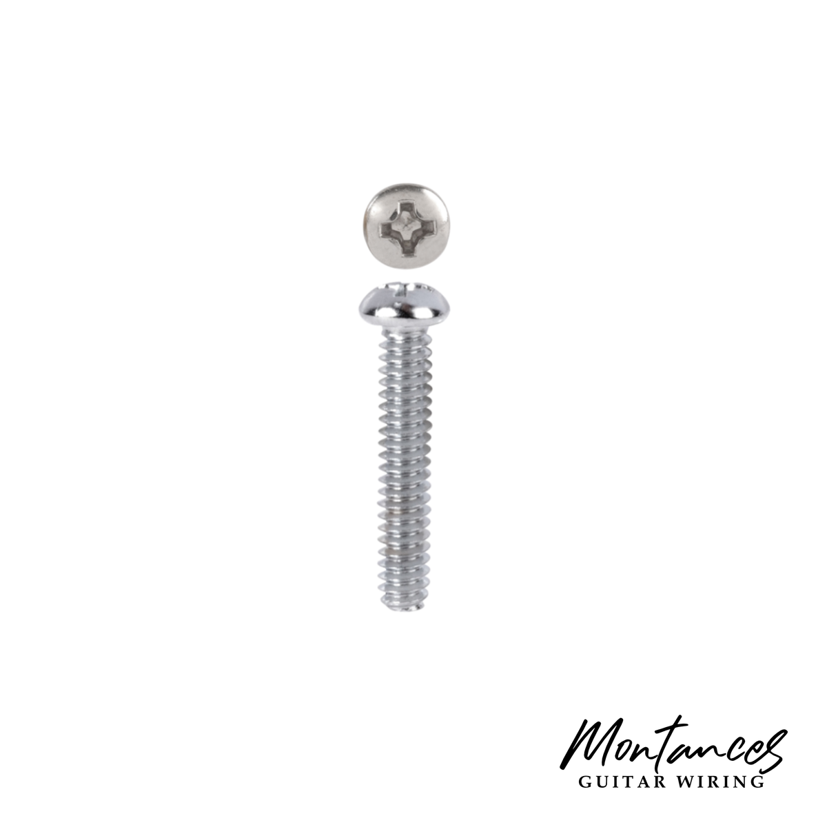 Screw 6-32 size, Phillips round head, long thread 3/4" (19.05mm)