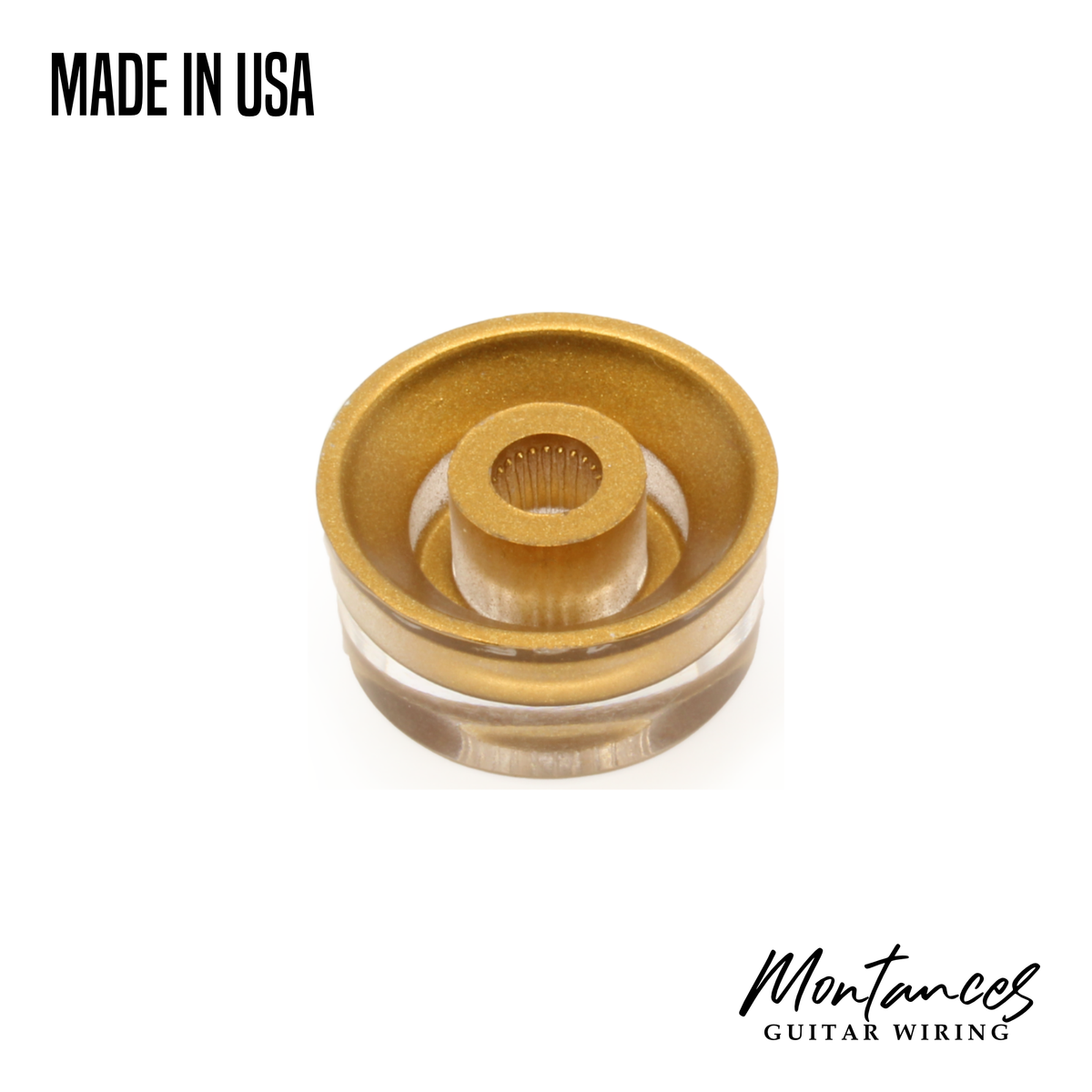 Speed Knob see-through, Les Paul Gibson Style made in USA, 24 splines, Sold Per Piece