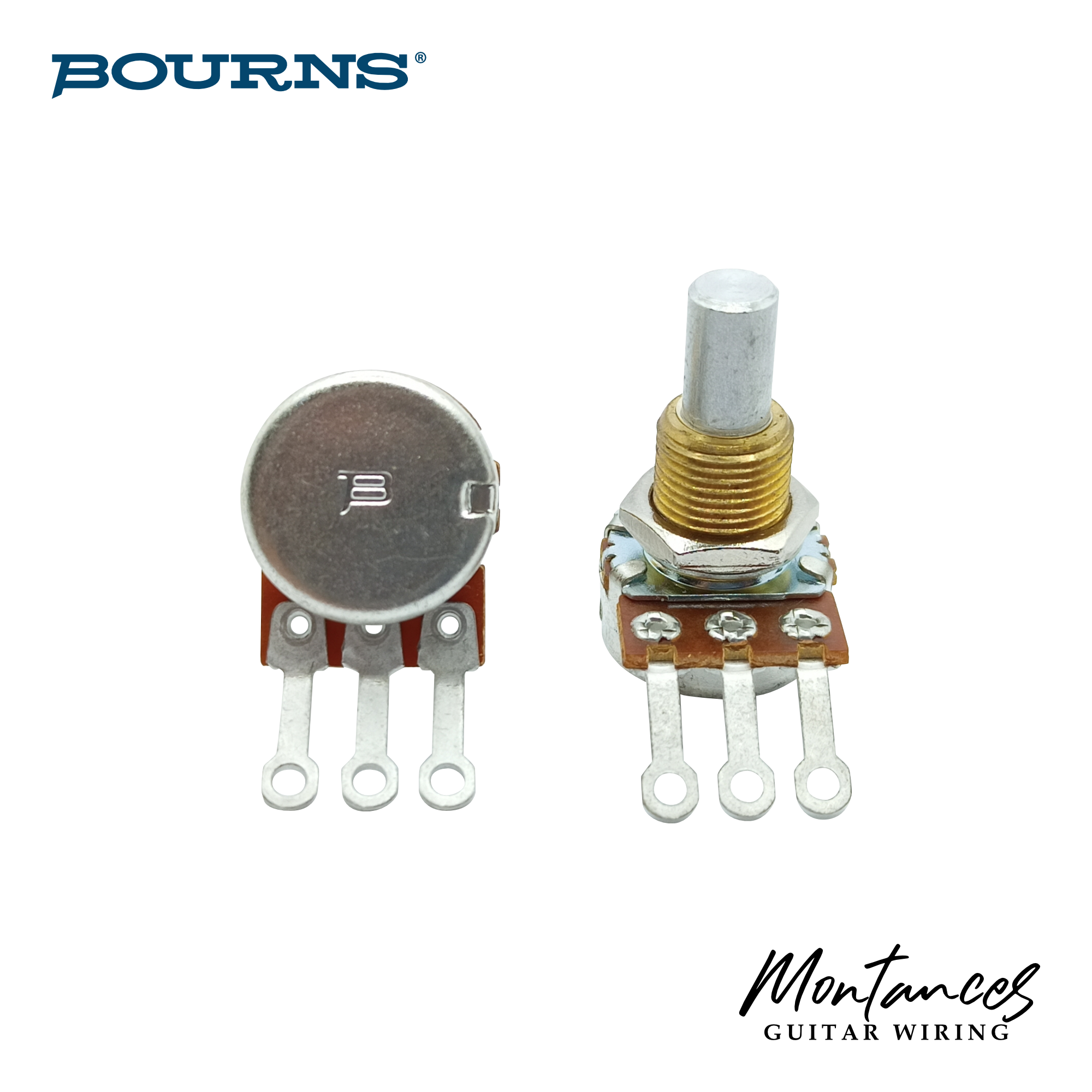 Bourns® US ⅜” Standard Length Mini-Size Potentiometer (Solid Shaft)