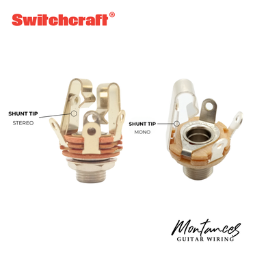 Switchcraft® Output Jack Made in USA (Mono & Stereo Shunt Tip)