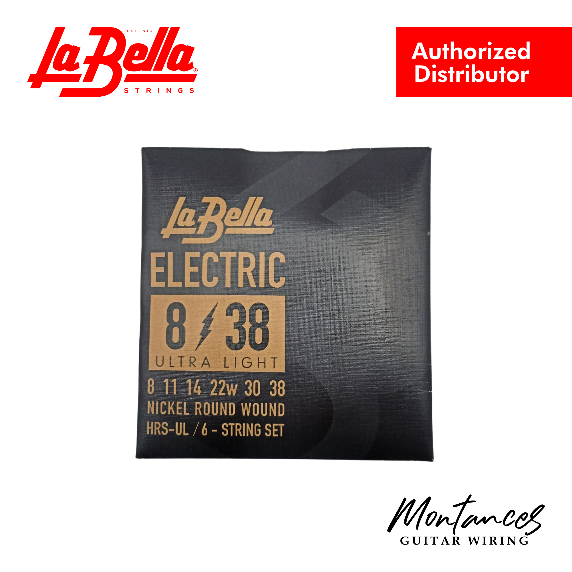 La Bella HRS-UL Electric Guitar – Ultra Light 8-38