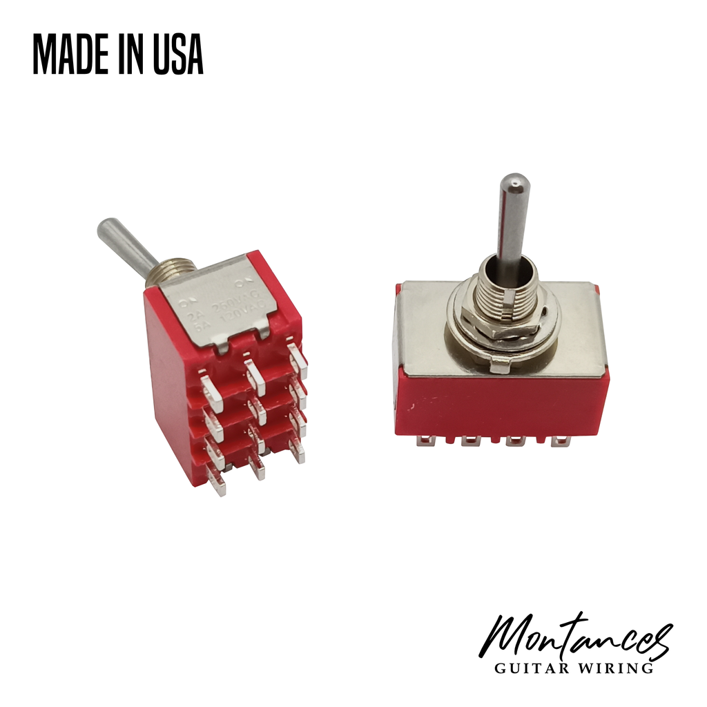 Mini Toggle Switch DPDT 4PDT
