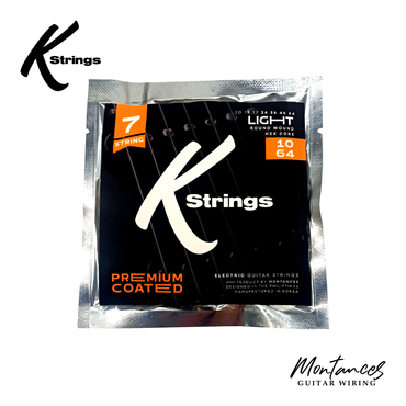 K Strings Premium Coated | 7-String | Nickel Wound | 10-64, 11-70 | Electric Guitar Strings