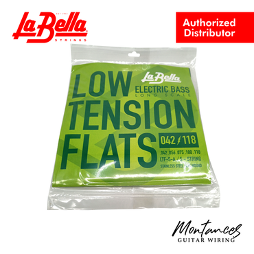 La Bella® LTF-5A Low Tension Flats, 5-String 42-118 - Bass Guitar Strings