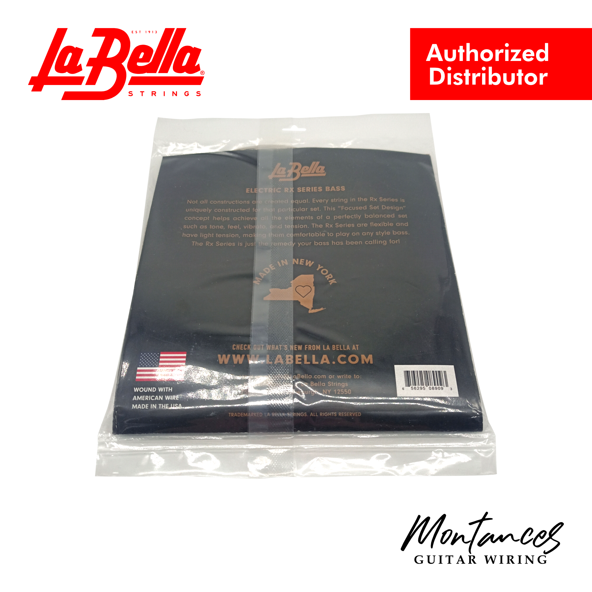 La Bella® RX-N6B Rx Nickel, 30-45-65-80-100-125 - Bass Guitar Strings